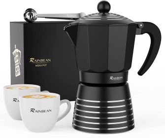 Stovetop Espresso Maker; ; Aluminum Moka Pot Gift Set for Christmas