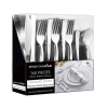 160 Piece Silver Plastic Cutlery Set, Disposable Silverware by Stock Your Home